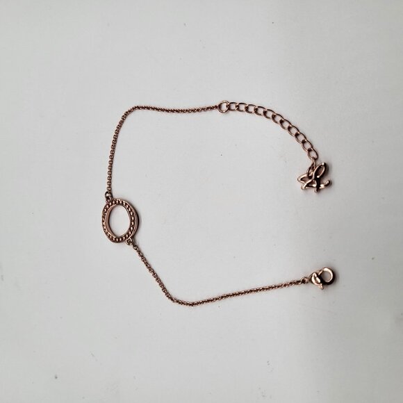 Adore by Swarovski Crystal Signature Organic Circle Bracelet Rose Gold Plated - Picture 4 of 10